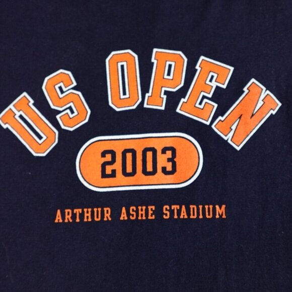 Vintage US Open Shirt XL Blue 2003 Arthur Ashe Stadium NY - Picture 2 of 7